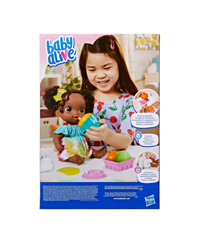 Baby Alive Fruity Sips Doll, Lime, Black Hair In No Color