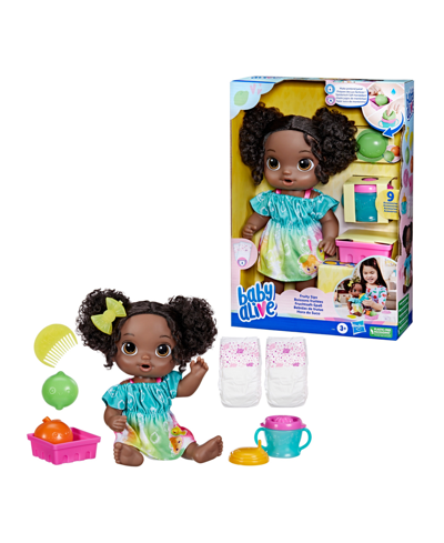 Baby Alive Fruity Sips Doll, Lime, Black Hair In No Color