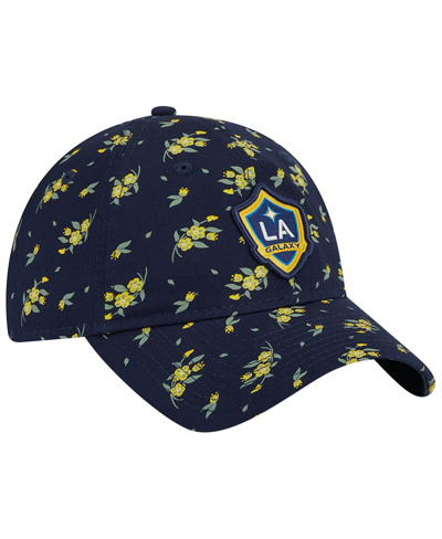 Shop New Era Women's  Navy La Galaxy Bloom 9twenty Adjustable Hat