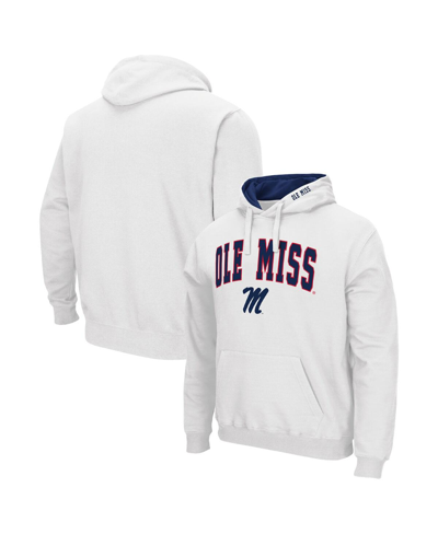 Shop Colosseum Men's  White Ole Miss Rebels Arch & Team Logo 3.0 Pullover Hoodie