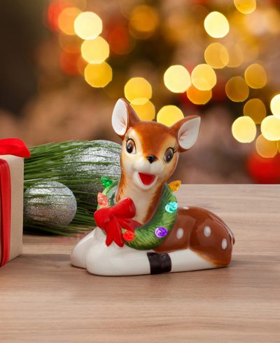 Mr. Christmas 4.5" Nostalgic Ceramic Ornament, Reindeer In Brown