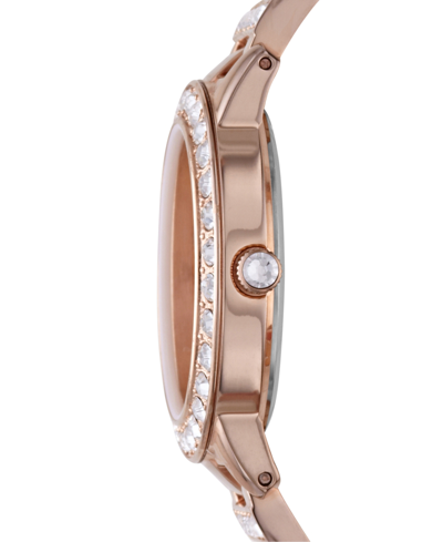 Shop Fossil Women's Jesse Rose Gold-tone Stainless Steel Bracelet Watch 34mm Es3020