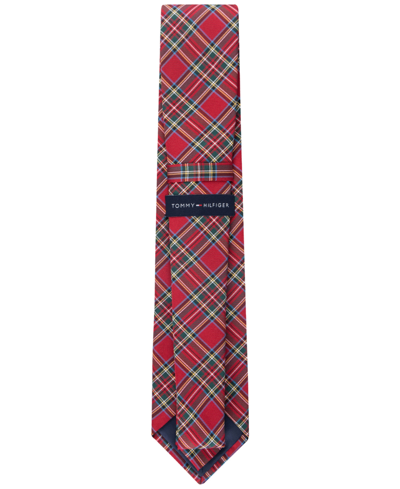 Tommy Hilfiger Men's Royal Stuart Tartan Tie In Red