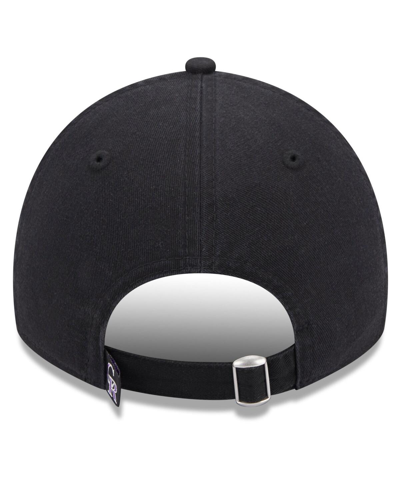 New Era Black Colorado Rockies Leaves 9twenty Adjustable Hat In Black