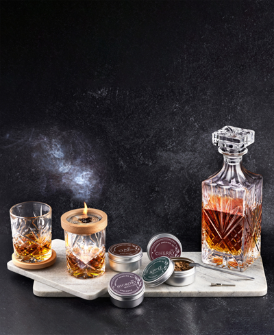 Godinger Dublin Crystal Whiskey Smoker, 9 Piece Set In Clear