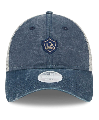 Shop New Era Women's  Navy La Galaxy Micro 9twenty Adjustable Hat