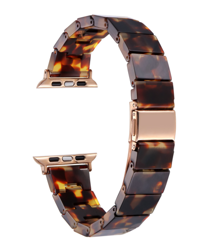 Shop Posh Tech Unisex Crystal Resin Band For Apple Watch Size- 42mm, 44mm, 45mm, 49mm In Tortoise
