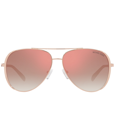 Shop Michael Kors Women's Sunglasses, Mk1101b 60 In Rose Gold-tone
