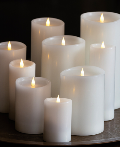 Shop Seasonal Classic Motion Flameless Candle 4 X 10 In White