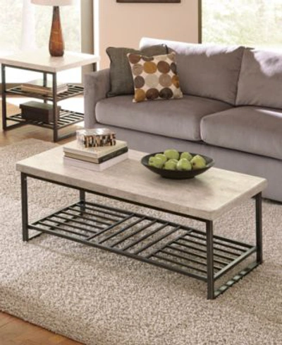Macy's Capri Living Room Collection In Alabaster