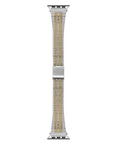 Shop Posh Tech Unisex Eliza Stainless Steel Bicolor Band For Apple Watch Size- 42mm, 44mm, 45mm, 49mm In Two Tone