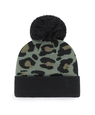 Shop 47 Brand Women's ' Hunter Green Virginia Cavaliers Bagheera Cuffed Knit Hat With Pom