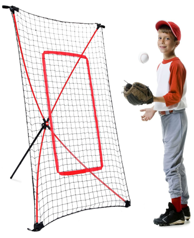 Net Playz Baseball Net, Kids Training Net, Pitch Back, Fielding Practice, Rebound, Throwing Return Exercise, Y In Black