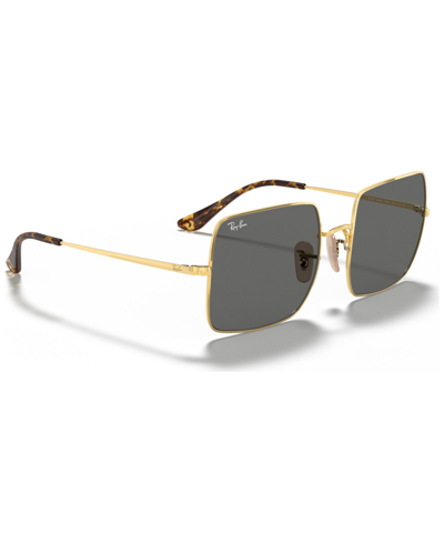 Shop Ray Ban Women's Square Sunglasses, Rb1971 54 In Legend Gold,g- Green