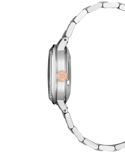 Shop Seiko Women's Automatic Presage Diamond Stainless Steel Bracelet Watch 30mm In White