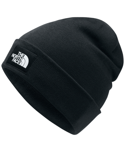The North Face Logo Beanie Hat Grey In Tnf Dark Grey Heather