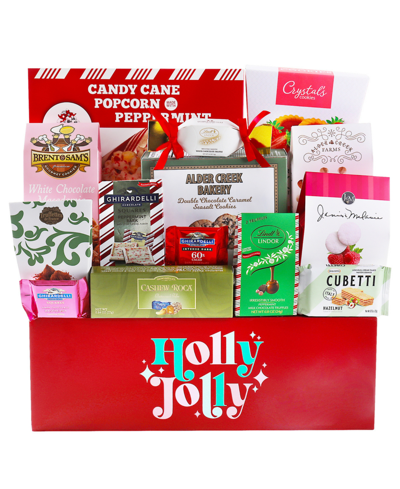 Shop Alder Creek Gift Baskets Holiday Holly Jolly Gift Crate, 13 Piece In No Color
