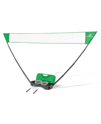 E-jet Sport Badminton Net Outdoor Game, Badminton Set, Rackets Shuttlecocks Combo For Kids Family Portable, No T In Green