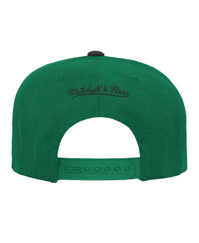 Mitchell & Ness Big Boys And Girls  Kelly Green, Black Boston Celtics Two-tone Snapback Hat In Kelly Green,black