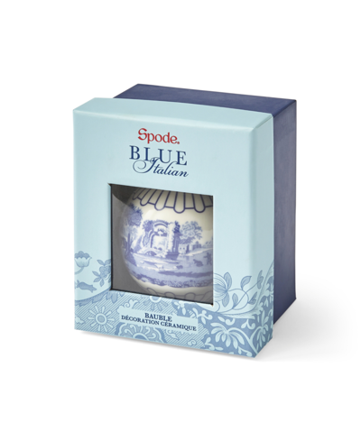 Spode Blue Italian Baubles, Set Of 3 In Blue