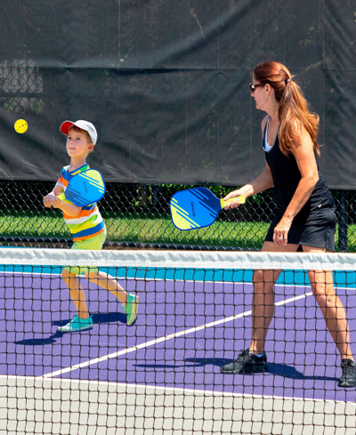 Net Playz Pickleball Paddles Pickleball Set, Usapa Approved 2 Child Size 2 Adult Size, Family Set For Kids, Pa In Blue