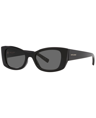 Shop Saint Laurent Women's Sl 593 Sunglasses Ys000487 In Black