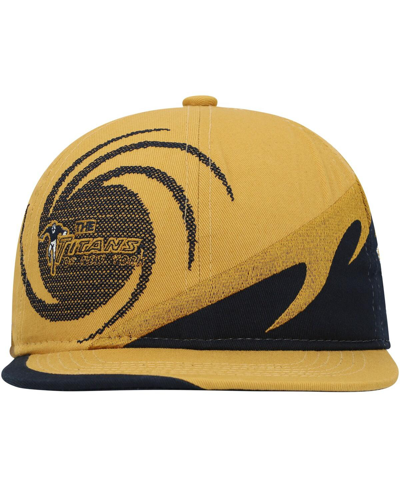 Mitchell & Ness Big Boys And Girls  Gold, Navy New York Titans Gridiron Classic Spiral Snapback Hat In Gold,navy