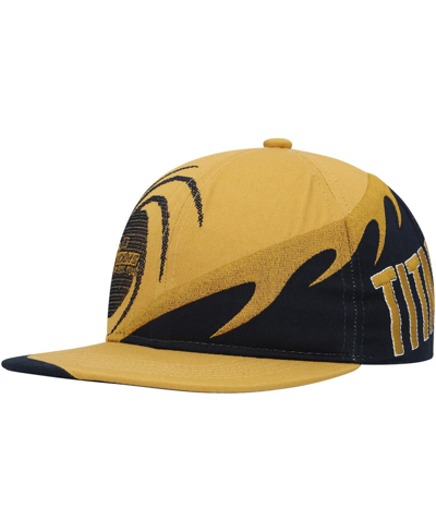 Mitchell & Ness Big Boys And Girls  Gold, Navy New York Titans Gridiron Classic Spiral Snapback Hat In Gold,navy
