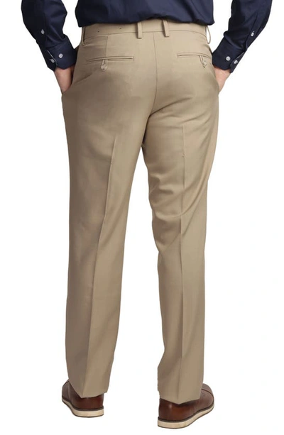 Tailorbyrd Straight Leg Dress Pants In Tan