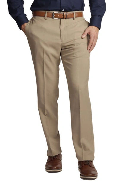 Tailorbyrd Straight Leg Dress Pants In Tan