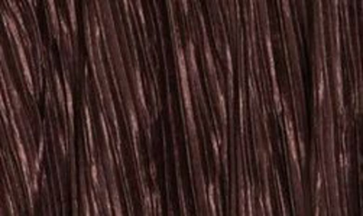 Renee C Plissé V-neck Top In Brown