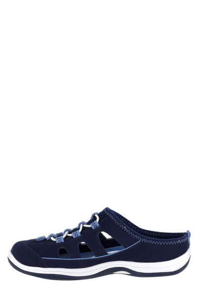 Shop Easy Street Barbara Slide Sneaker In Navy