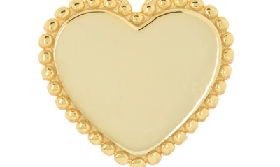 Shop Argento Vivo Sterling Silver Dainty Heart Pendant Necklace In Gold