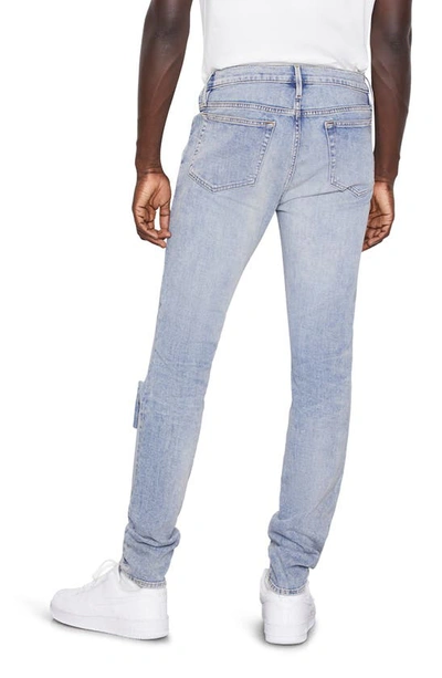 Shop Frame L'homme Degradable Skinny Fit Jeans In Seine Destruct
