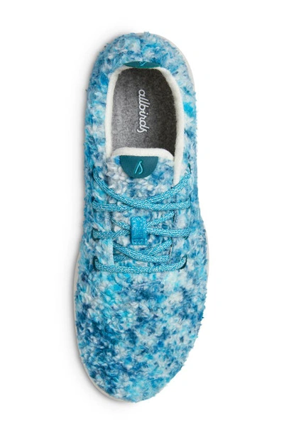 Shop Allbirds Wool Runner Fluff Sneaker In Thrive Teal/ Deep Emerald