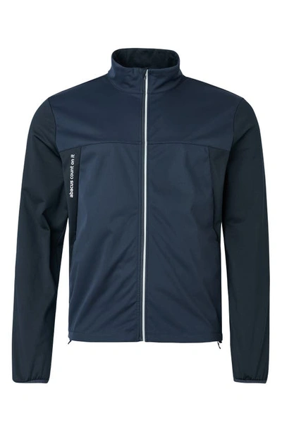 Shop Abacus Dornoch Water Repellent Soft Shell Golf Jacket In Navy