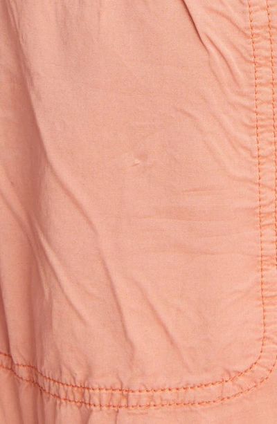 Isabel Marant Nazemi Tapered-leg Ankle Pull-on Cargo Pants In Peach
