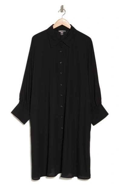 Shop By Design Brooklyn Iii Long Sleeve Shirtdress In Black