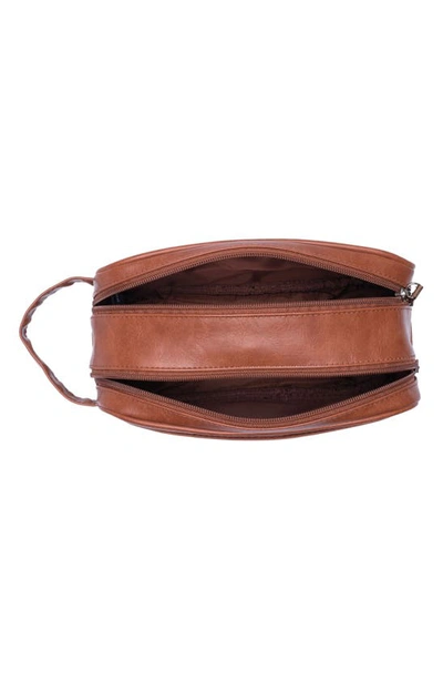 Original Penguin Double Zip Travel Dopp Kit In Tan