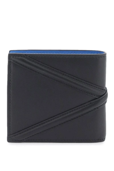 Shop Alexander Mcqueen Harness Bifold Wallet In Black