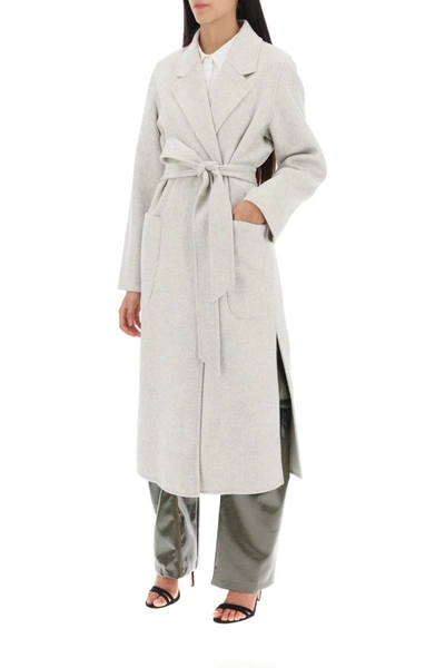 Shop Ivy & Oak Ivy Oak Celia Wrap Coat In Grey