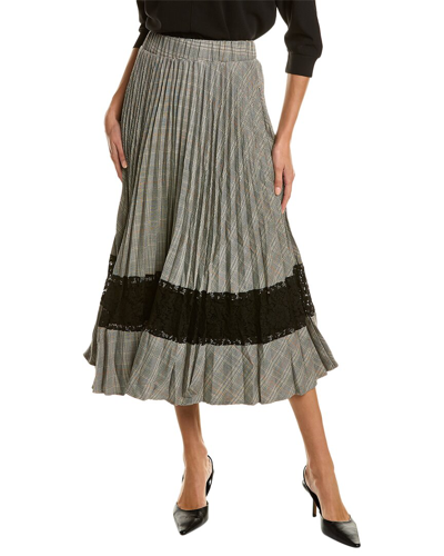 Shop Gracia Pleated Skirt In Black