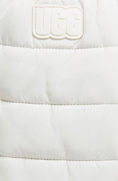 Shop Ugg Maxi All Weather Insulated Mittens In Nimbus