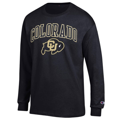 Shop Champion Black Colorado Buffaloes Arch Over Logo Long Sleeve T-shirt