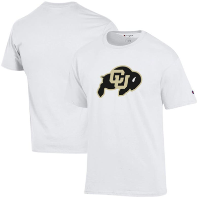 Shop Champion White Colorado Buffaloes Primary Logo T-shirt