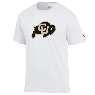 Shop Champion White Colorado Buffaloes Primary Logo T-shirt