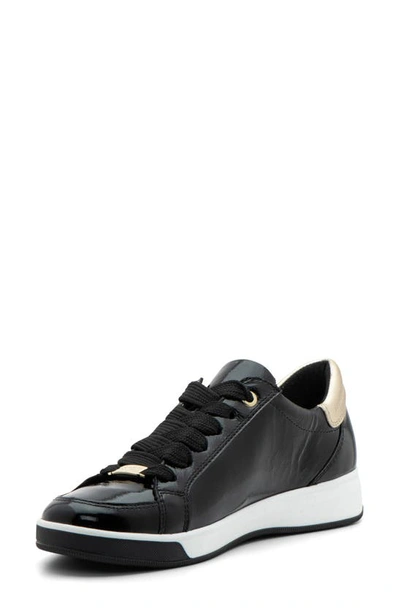 Ara Rei Low Top Sneaker In Black