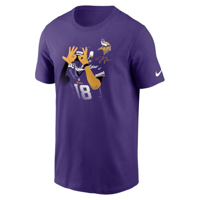 Shop Nike Justin Jefferson Purple Minnesota Vikings Player Graphic T-shirt