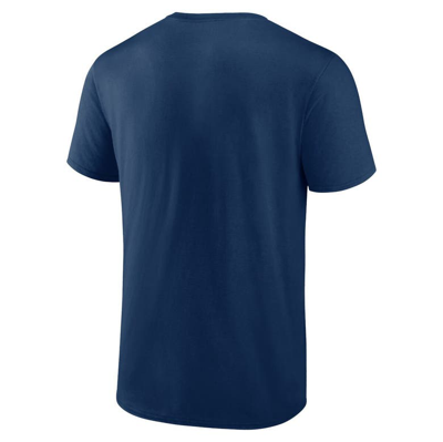 Shop Fanatics Branded Deep Sea Blue Seattle Kraken Barnburner T-shirt In Navy