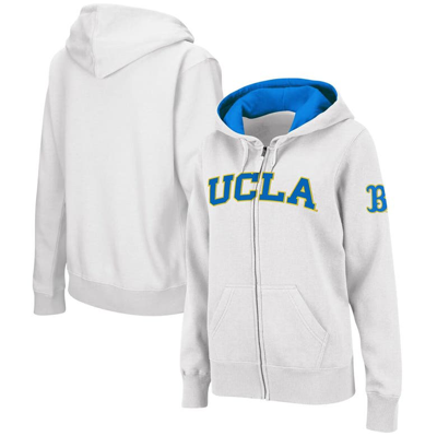 Shop Colosseum White Ucla Bruins Arched Name Full-zip Hoodie